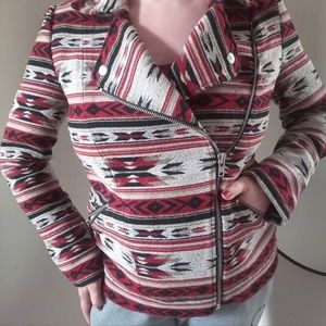 Nwt Forever 21 asztec motorcycle jacket